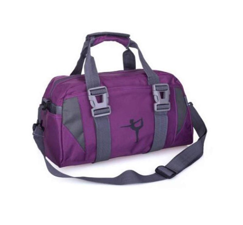 WVMKOR Small/Large Dance Duffle Bag For Girls Sport Gym Bags For Women Yoga Bag (Purple, Small) - Image 1